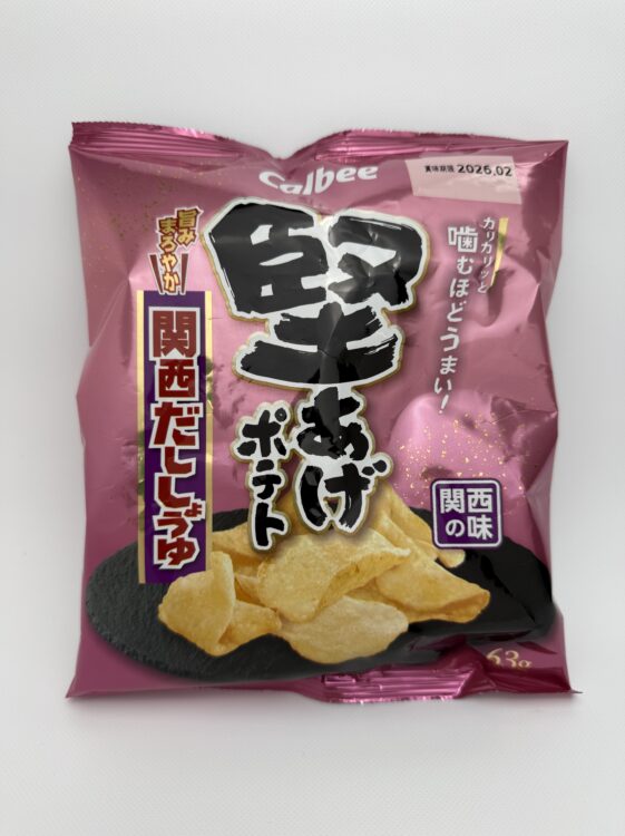 Calbee Hard-Cut Potato Chips Kansai Dashi Soy Sauce