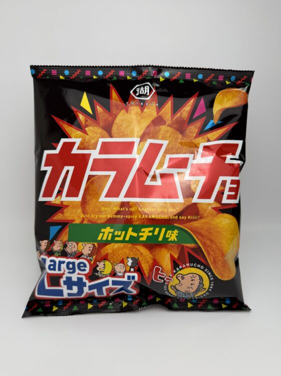 Koikeya Karamucho Potato Chips Hot Chili Large Size