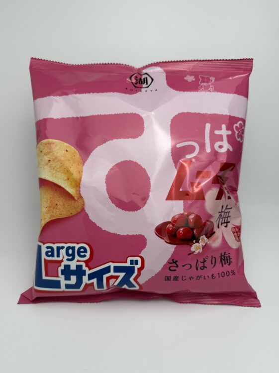 Koikeya Suppa Mucho Potato Chips Refreshing Plum Large Size