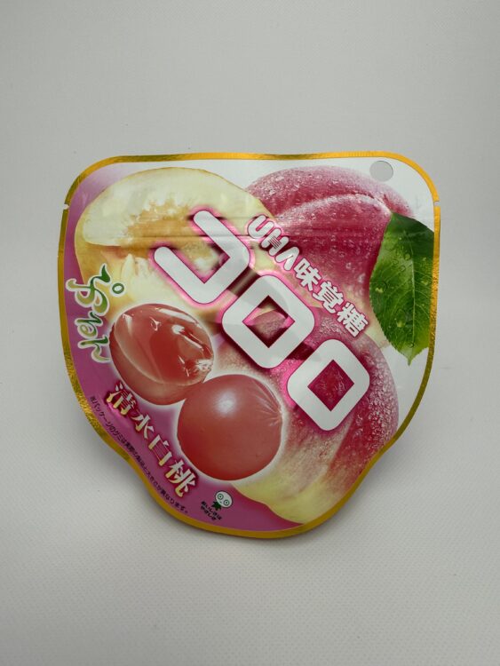 UHA Mikakuto Cororo Gummy Candy Shimizu White Peach