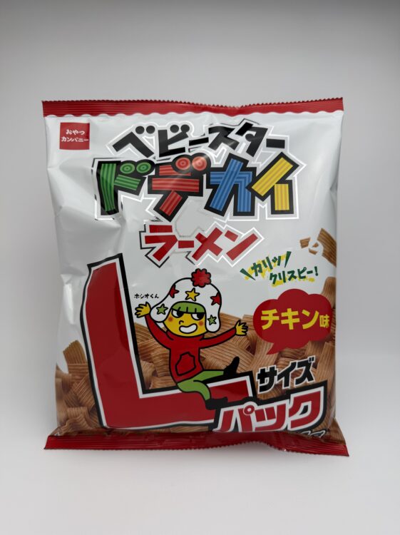 Oyatsu Company Baby Star Dodekai Ramen Snacks Chicken L Size Pack