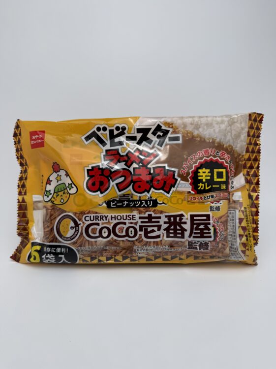Oyatsu Company Baby Star Ramen Otsumami Snacks CoCo Ichibanya Spicy Curry with Peanuts