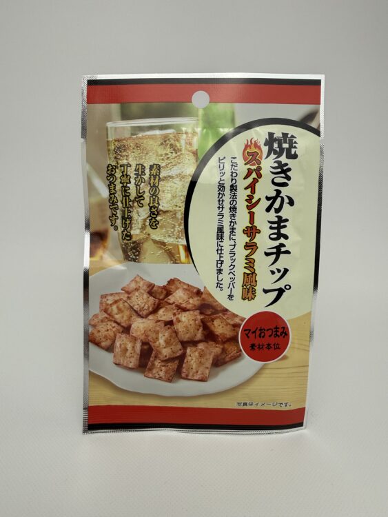 Mitsubishi Grilled Fish Cake Chips Spicy Salami Flavor