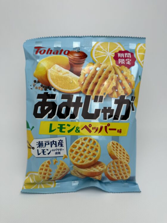 Tohato Amijaga Potato Snack Lemon & Pepper