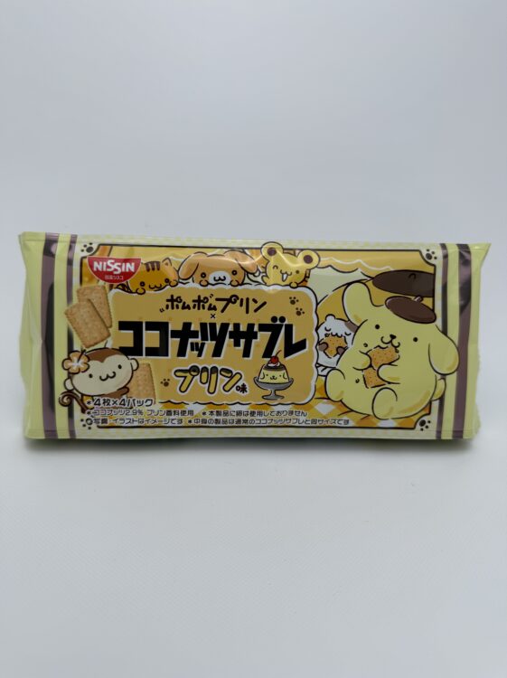 Nissin Cisco Pom Pom Purin x Coconut Sable Biscuits Pudding