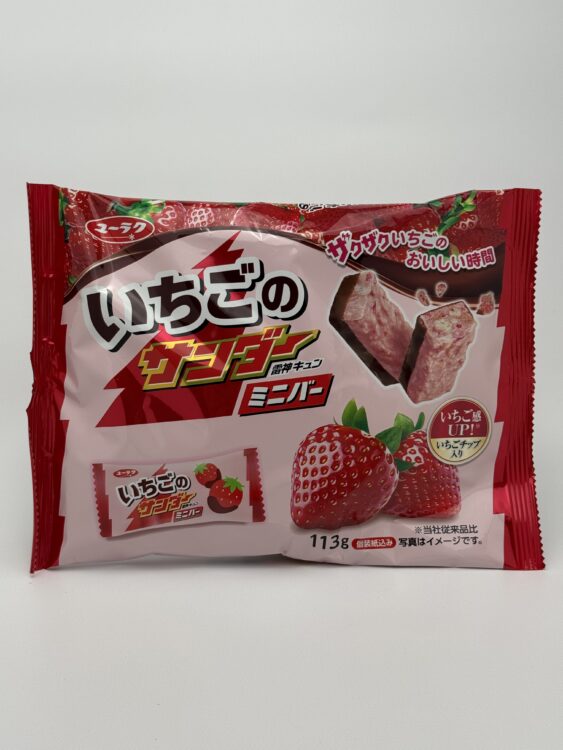 Yuraku Strawberry Thunder Chocolate Mini Bar Family Pack