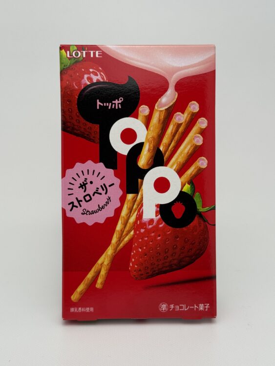Lotte Toppo Chocolate Pretzel The Strawberry
