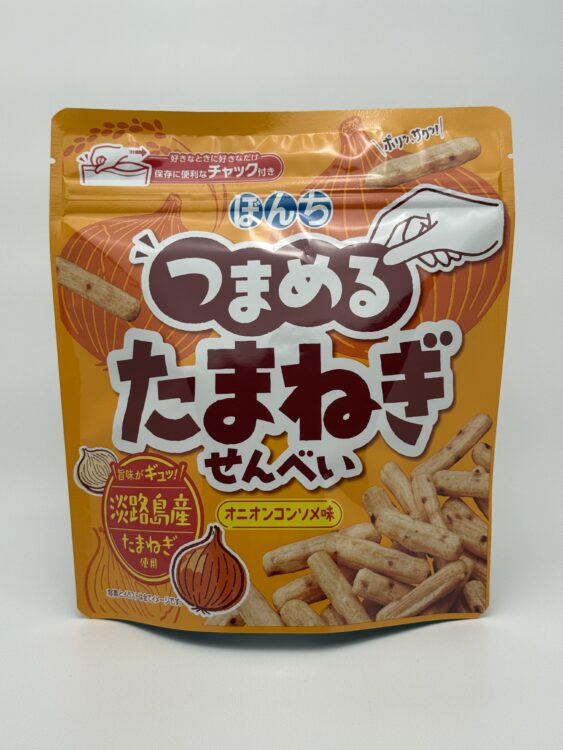 Bonchi Tsumameru Tamanegi Senbei Onion Root Rice Cracker Onion Consomme