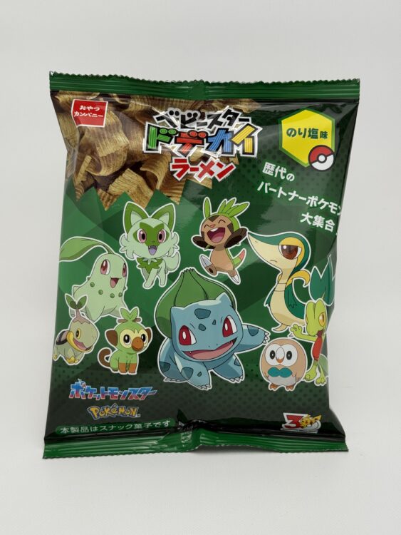 Oyatsu Company Pokemon Baby Star Dodekai Ramen Snacks Nori Shio