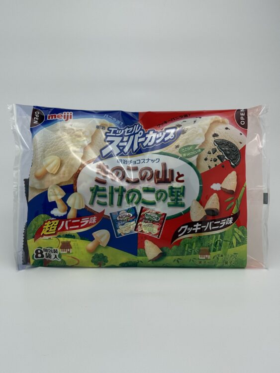 Meiji Kinoko no Yama & Takenoko no Sato Super Vanilla & Cookie Vanilla Assortment Biscuits Family Pack