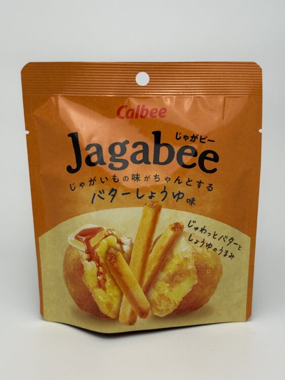 Calbee Jagabee Potato Snack Stand Pack Butter Soy Sauce