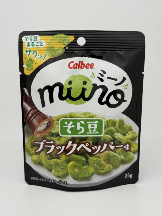 Calbee Miino Sora Mame Fava Beans Snack Black Pepper