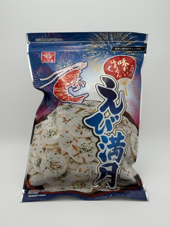 Mikawaya Ajiwai Ebisen Ebi Mangetsu Shrimp Crackers