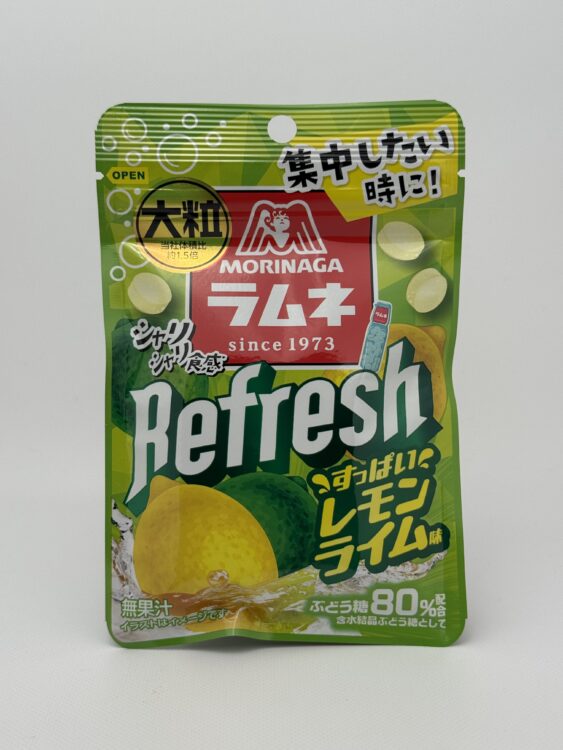 Morinaga Large Ramune Soda Tablet Candy Refresh Lemon Lime
