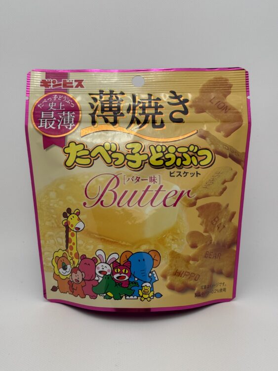Ginbis Usuyaki Tabekko Dobutsu Animal Shaped Biscuits Butter