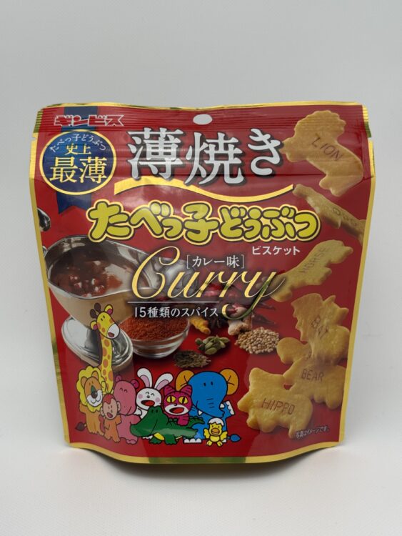 Ginbis Usuyaki Tabekko Dobutsu Animal Shaped Biscuits Curry