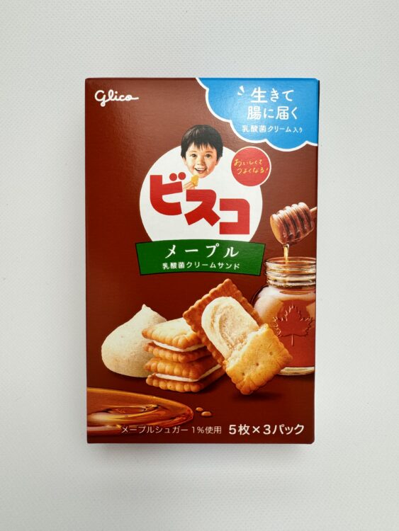 Glico Bisco Cream Sandwich Biscuit Maple