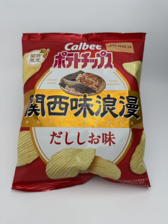 Calbee Kansai Ajiroman Potato Chips Dashi Salt