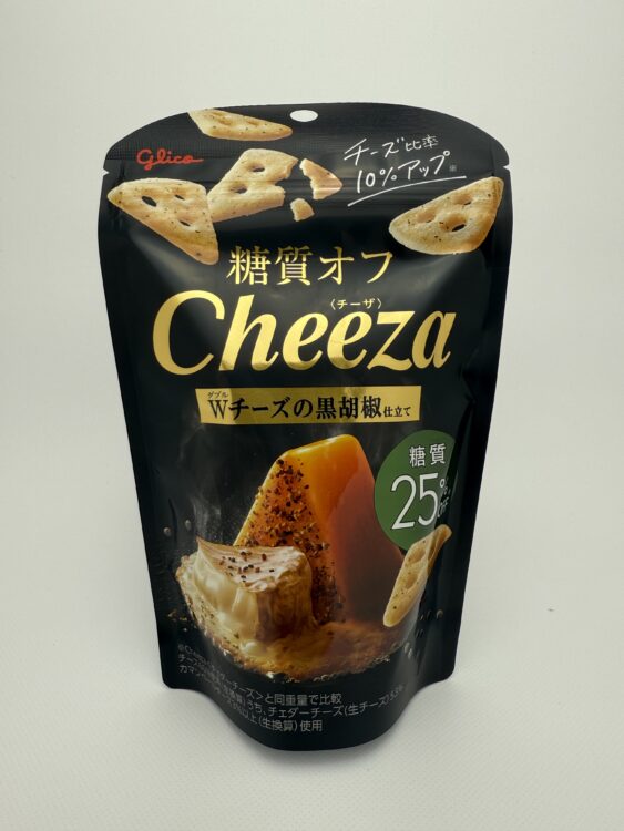 Glico Cheeza Snack Double Cheese and Black Pepper