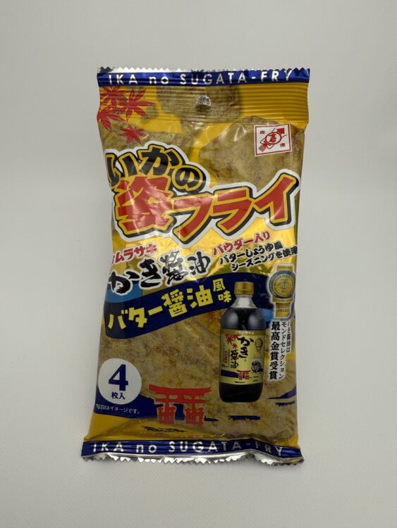Goshoku Ika No Sugata Age Fried Squid Snack Butter Soy Sauce