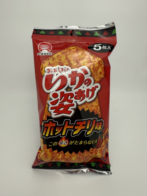 Goshoku Ika No Sugata Age Fried Squid Snack Hot Chili