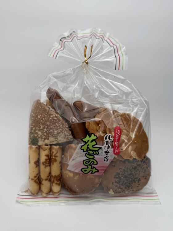 Hinomaru Yaotsu Senbei Hana-Gonomi Wheat Cracker Variety Pack