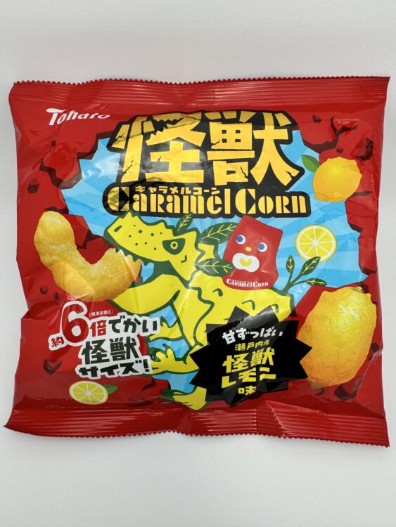 Tohato Kaiju Lemon Caramel Corn Snacks