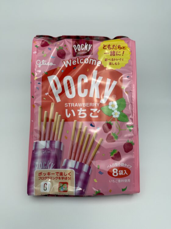 Glico Pocky Chocolate Coated Pretzel Strawberry Family Pack