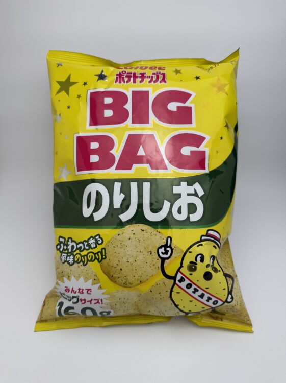 Calbee Potato Chips Big Bag Seaweed and Salt