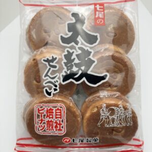 Nanao Drum Shape Senbei Peanuts Rice Cracker