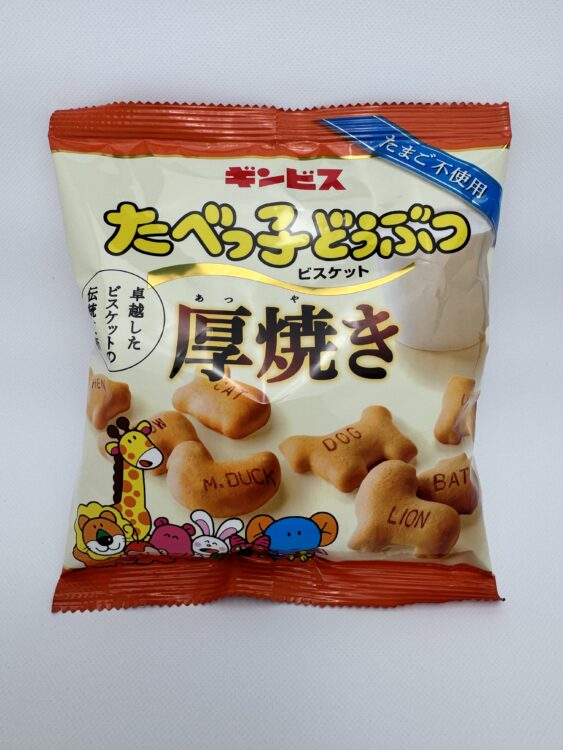 Ginbis Thick Tabekko Dobutsu Animal Shaped Biscuits